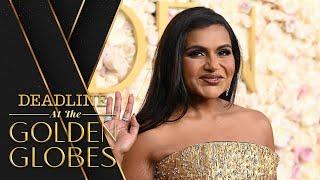 Mindy Kaling On The Golden Globes Red Carpet