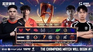 [CHN] LIVE | 2024 PEACE ELITE GLOBAL FINALS GROUP STAGES DAY 1 | GROUP YELLOW | 2024 年 PEL 全球总决赛第一天