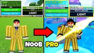 Beating Blox Fruits as Kizaru! Lvl 1 to Max Lvl Noob to Pro in Blox Fruits!