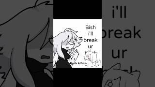 bish i'll break ur back ||Haifa Alfatih [#oc #animation #meme #edit #shorts ]