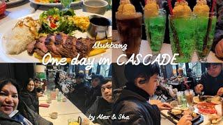 CASCADE CAFE RESTAURANT | OUTDOOR MUKBANG |  Nilibre kami ni Kuya Cris!! Masarap pala dun!!