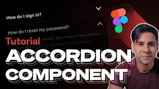 Build a responsive Accordion component in Figma - Auto Layout Tutorial