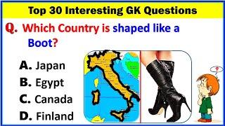 Top 30 Gk Question and Answer | Best Gk Questions and Answers | Gk Quiz in English | GK GS Question