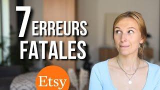 Evitez ces 7 erreurs pour faire plus de ventes sur Etsy [Conseils vendeur Etsy]