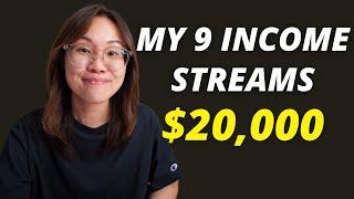 My 9 Income Streams that made me $20,000 in September