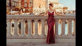 Ever Pretty in Sicily -Sexy Sequin Evening Gown