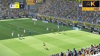 4K | PES 2024 Ultra Realism Sound and Graphics Mods | Borussia Dortmund vs Frankfurt | 24/25 Season