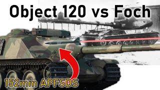 OBJECT 120 TARAN vs AMX-50 FOCH | 152mm APFSDS Armour Penetration Simulation