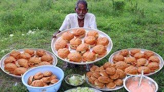 Hamburger Recipe | Crispy Chicken hamburger By Our Grandpa for Orphan Kids