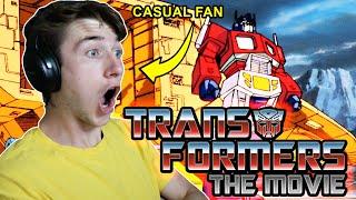 CASUAL transformers fan watches *THE TRANSFORMERS: THE MOVIE (1986)* for the FIRST time!!