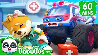  Músicas Infantis | O Zac se Machucou | Super Ambulância ao Resgate | BabyBus Português