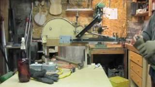 Bending a cut away side at Artavox Musical Instruments