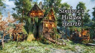 One of the Best Skyrim Home Mods Ever, Sindora's Hidden Hearth, for Xbox and PC (AE/SE/LE)