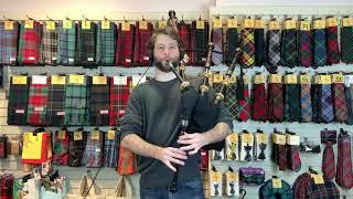 Alastair Lee playing Celtic Heritage Bagpipes and Infinity B Flat Pipe Chanter