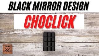 Black Mirror Design Zirconium Choclick Fidget Toy. Fablades Full Review