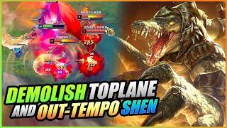 How To Demolish Shen Toplane And Macro To Victory! | Renekton Vs Shen | Commentary #27