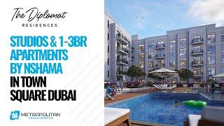 NSHAMA The Diplomat Residences in Town Square Dubai – Studios & 1-3BR Apartments for Sale