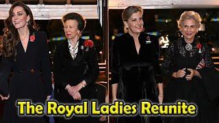 Royal ladies reunite at Royal Albert Hall for the Festival of Remembrance