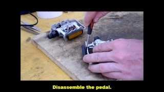 How to repair a rattling bicycle pedal. (Tutorial 012)