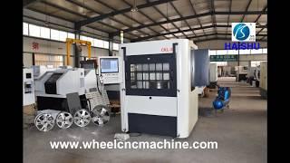 Wheel lathe machining and repair car alloy wheels