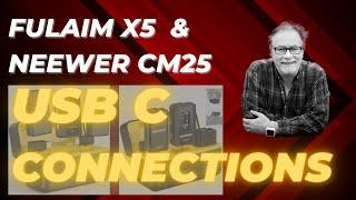 Fulaim X5 - Neewer CM28 - USB C Computer Connections