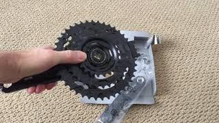 Shimano Altus FC-M311 Crankset Unboxing and weight