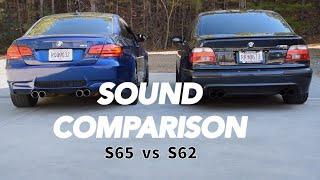 E39 M5 & E9x M3 V8 sound comparison | S65 vs S62 exhausts!