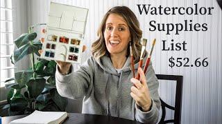 Watercolor Supplies List