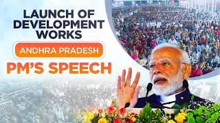 PM Modi's speech at launch of development works in Visakhapatnam, Andhra Pradesh