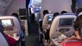 British Airways Airbus A380 cabin walkthrough upper deck.