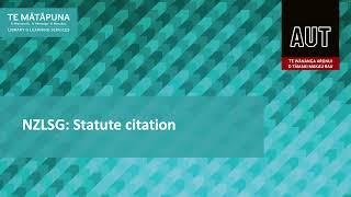 NZLSG Statute citation