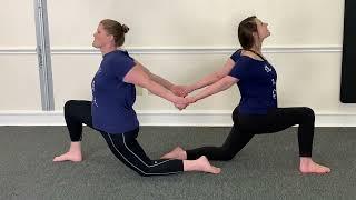 Partner Lunge Stretch with Sea Lark Chiropractic