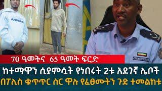 ከተማዋን ሲያምሷት የነበሩት 2ቱ አደገኛ ሌቦች በፖሊስ ቁጥጥር ስር ዋሉ