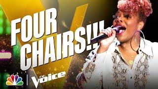 Gymani Kills It, Singing Ariana Grande's "pov" in Front of Ariana | The Voice Blind Auditions 2021