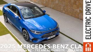 2025 Mercedes Benz CLA: 800 volt technology - up to 320 kW charging power and 792 kilometers range?