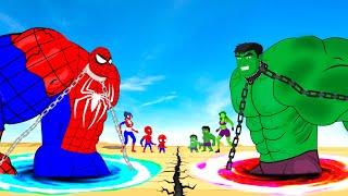 Evolution Of HULK Family VS Evolution Of SPIDERMAN Family : Ranked From Weakest To Strongest