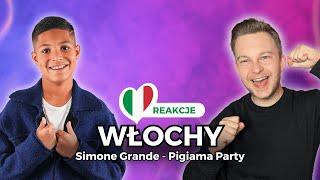 EUROWIZJA JUNIOR 2024 Z SOLIDNĄ RADIÓWKĄ Z WŁOCH!  | Simone Grande - Pigiama Party | REAKCJE