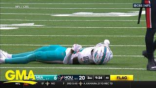 Dolphins wide receiver Grant Dubose injured during game against Texans