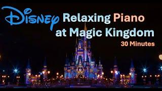 30 minutes - Relax at the Empty Magic Kingdom | 4K 60fps | Calming Piano Music | DJI Osmo Pocket 3