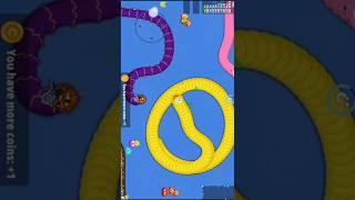 Worms zone io  #gaming #saampwaligame #gameplay #games #bigsnakegame #snackgame3d #androidgame #51