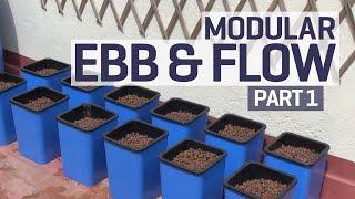 How to set up an Ebb and Flow / Flood and Drain Hydroponics Growing System - PART 1 of 6