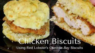 Easy Chicken Biscuits | Using Red Lobster’s Cheddar Bay Biscuits