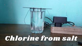 Making chlorine from salt (Bleach) | Experiment - 3