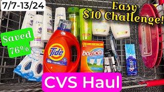 CVS Haul - Easy $10 Beginners Challenge! |Save 75% 7/7-13/24