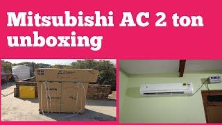 Mitsubishi AC 2 tan unboxing Mitsubishi AC installation how to AC install step by step 