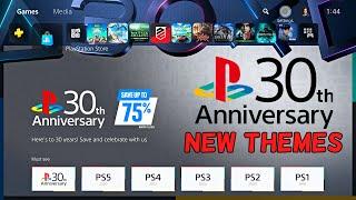 PS5 PRO Themes | Playstaion 30th Anniversary Theme - PS1/PS2/PS3/PS4 All New Themes