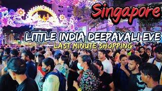 Little India Deepavali Eve Walking Tour | Huge Crowd, Festive Vibes, Food, and Shopping!