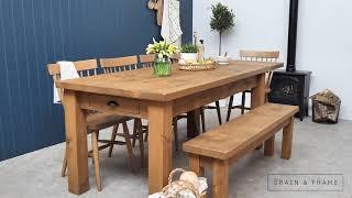 Extendable Rustic Farmhouse Dining Tables | Grain & Frame