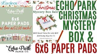 Echo Park CHRISTMAS MYSTERY BOX Sale 6x6 Paper Pad Sale Still Going On!