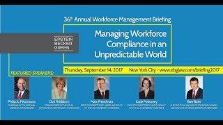 Highlights from Epstein Becker Green’s 36th Annual Workforce Management Briefing